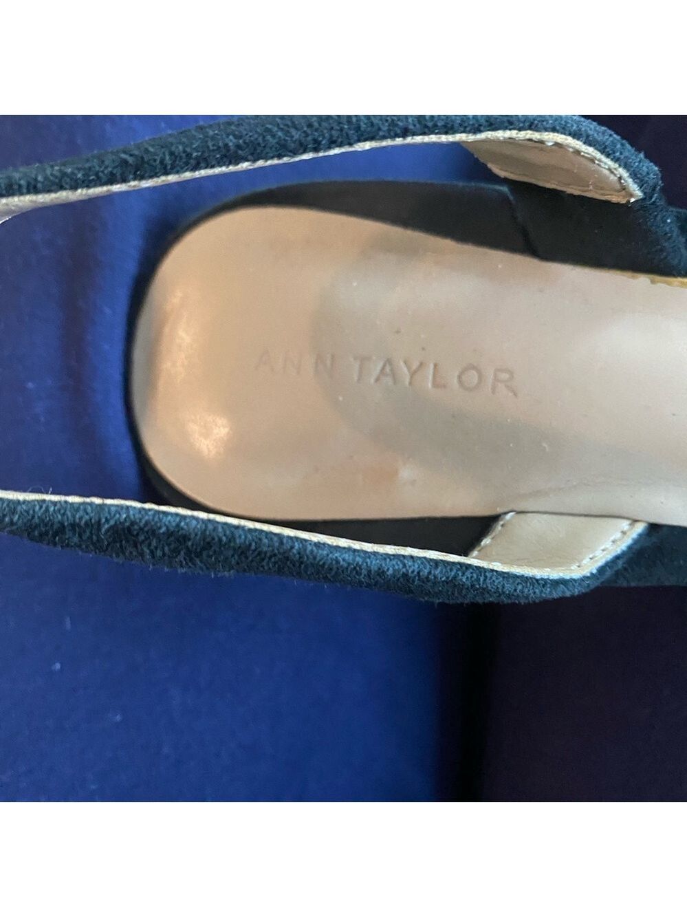 Ann Taylor Kerry Suede Slingback Pumps – Size 7 – Pointed Toe Heels - Picture 8 of 8